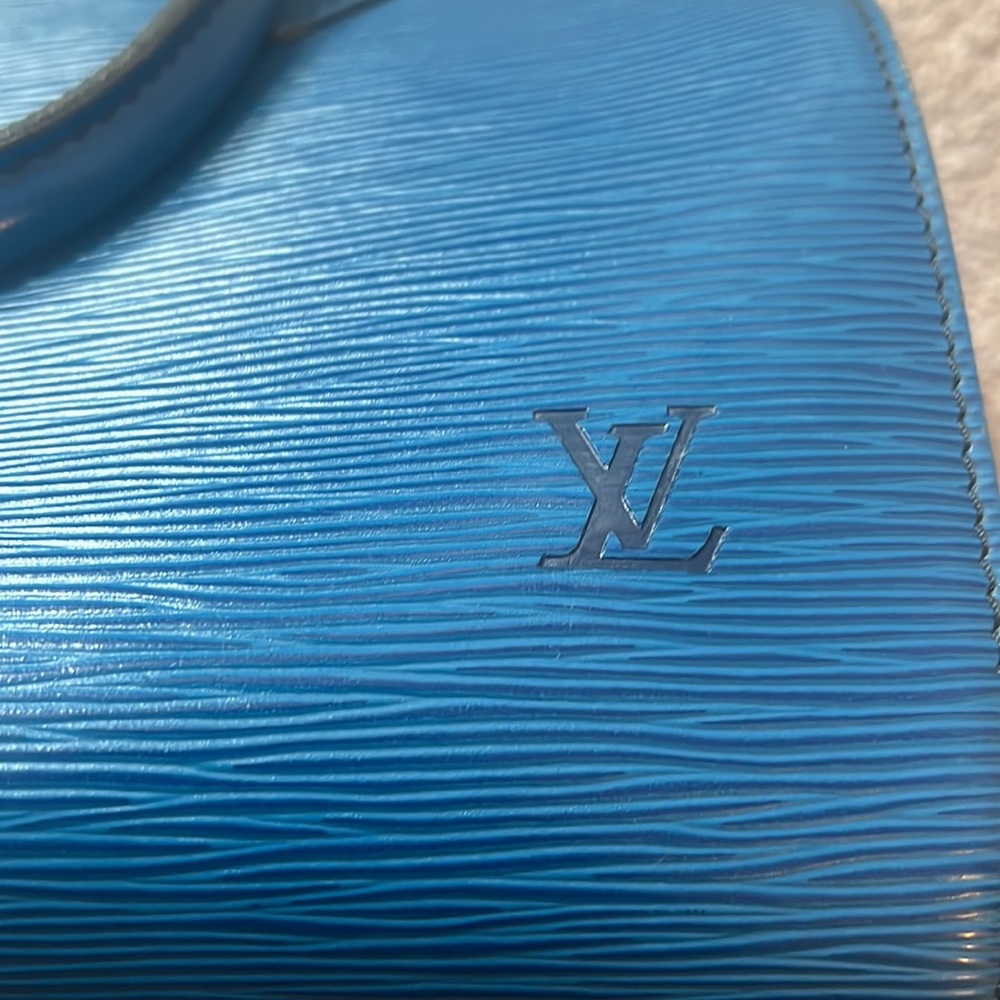 Authentic Louis Vuitton Epi Speedy 25 Hand Bag Blue k0327 LV k0327 - Picture 7 of 12